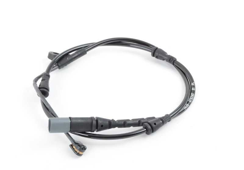 Sensor de desgaste de pastillas de freno delantero izquierdo OEM 34356792567 para BMW E70, F15, E71, F16. Original BMW.