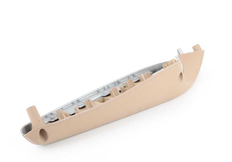 Reposabrazos delantero derecho color beige Titan II OEM 51417049684 para BMW E46. Pieza original BMW.