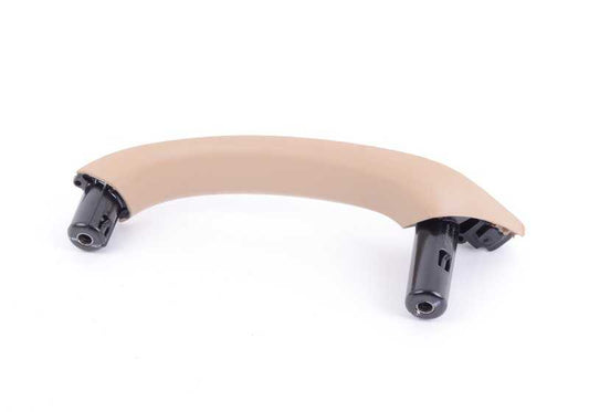 Soporte de manilla derecha beige OEM 51419209214 para BMW X3 F25, X4 F26. Original BMW.