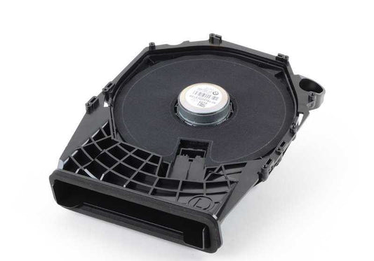 Altavoz central de graves izquierdo OEM 65139204785 para BMW E81, E87, E90, E92, X1 E84... y más. Original BMW.