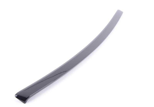 Decorative Molding Left Door OEM 51416986217 For BMW E92, E92N, E93, E93N. Black diamond finish. Original BMW piece.