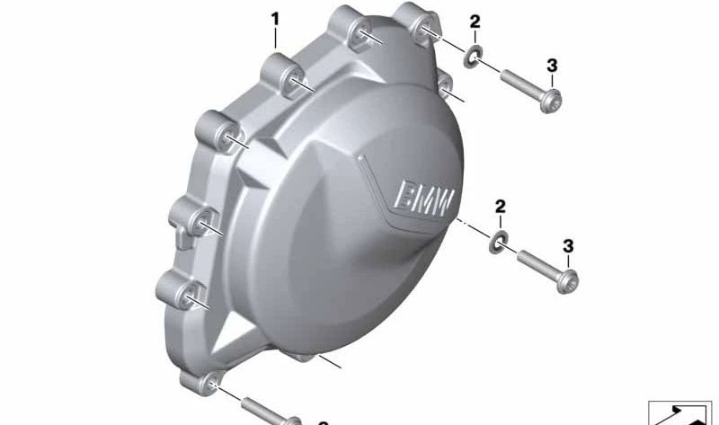 Tapa de embrague OEM 11145A68261 para motos BMW F 750 GS, F 850 GS, F 900 XR... y más. Original BMW Motorrad.