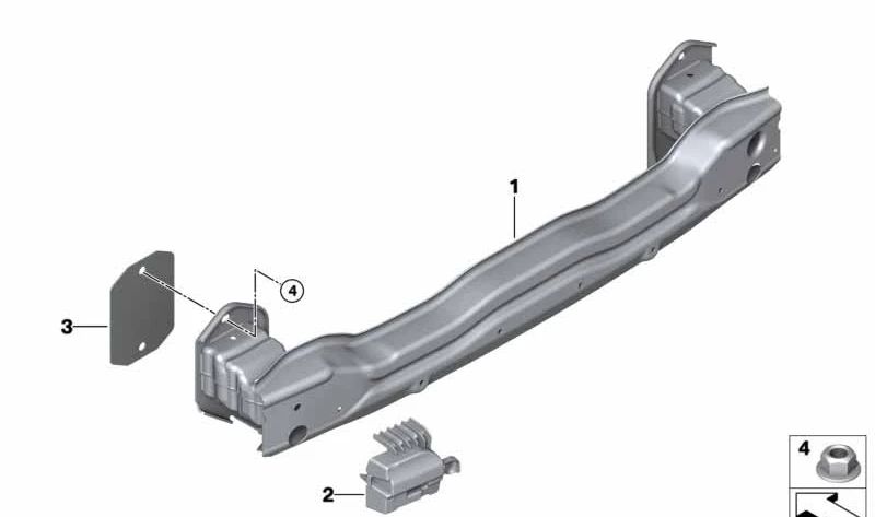 Amortiguador trasero derecho OEM 51129498854 para BMW X4 G02 (modelos M40d, M40i, xDrive20d). Compatible con motores B57, B58. Original BMW.