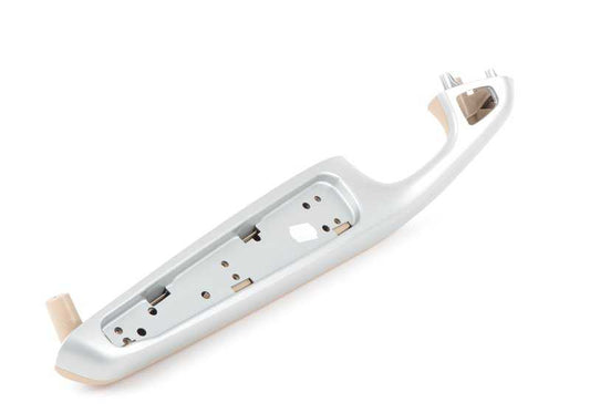 Reposabrazos delantero izquierdo color beige Titan II OEM 51417049683 para BMW E46 {316Ci, 318Ci} (modelos de 1999 a 2006). Recambio original BMW.