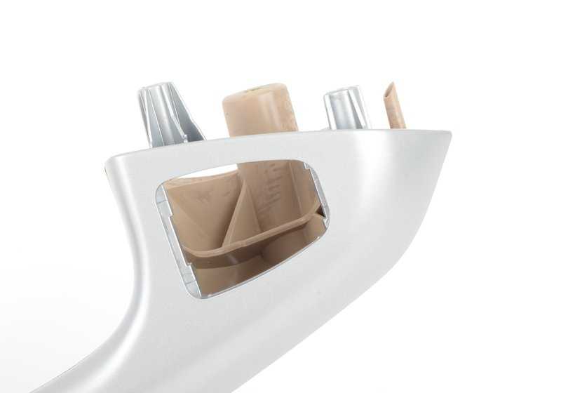 Reposabrazos delantero izquierdo color beige Titan II OEM 51417049683 para BMW E46 {316Ci, 318Ci} (modelos de 1999 a 2006). Recambio original BMW.