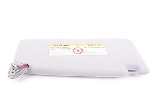 Parasol con luz de cortesía izquierda OEM 51168237107 para BMW E39, E38. Original BMW.