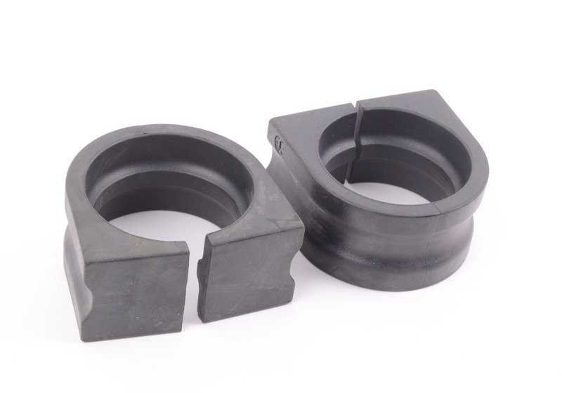 Kit de reparación silentblock estabilizadora OEM 31352347938 para BMW E60, E60N, E61, E61N, E63, E63N, E64, E64N. Incluye gomas estabilizadoras, tuercas y tornillos. Original BMW.