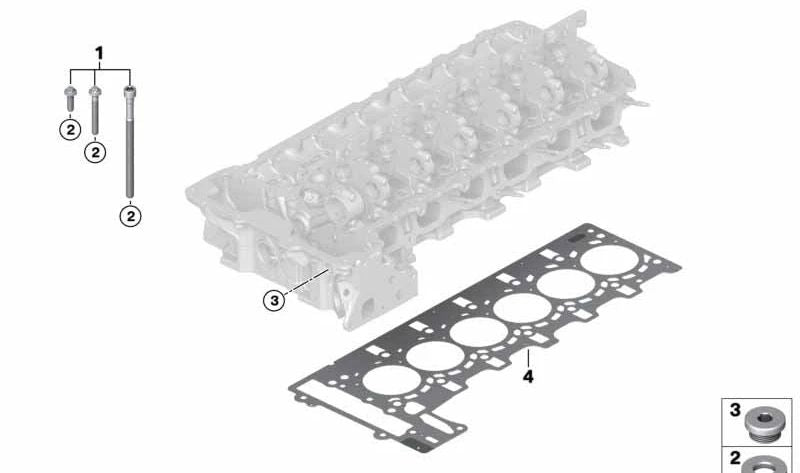 Junta de bunda livre Amunto para BMW F87N, F80, F82, F83 (OEM 11127849620). BMW original