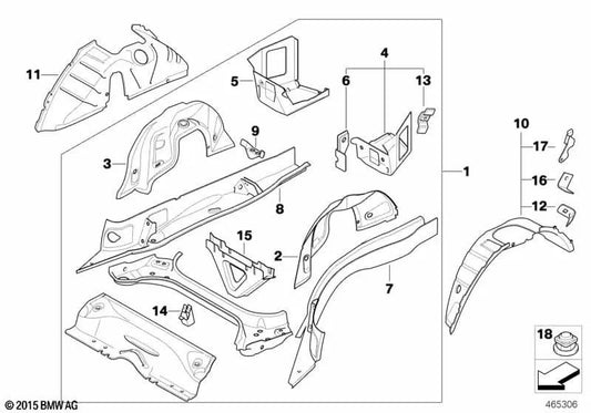 Audio -Geräte Support für BMW E81, E82, E87, E87N, E88 (OEM 41147157727). Original BMW.