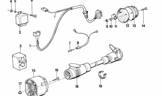 Toma de corriente (enchufe) OEM 61131378999 para BMW {E81,E87,E87N,F20,F20N,F21,F21N,F40,F70,F22,F22N,F23,F23N,F44,F45,F45N,F46,F46N,G42,E30,E36,E46,E90,E90N,E91,E91N,E92,E92N,E93,E93N,F30,F30N,F31,F31N,G20,G20N,G21,F32,F32N,F33,F33N,F36,F36N,G22,G22