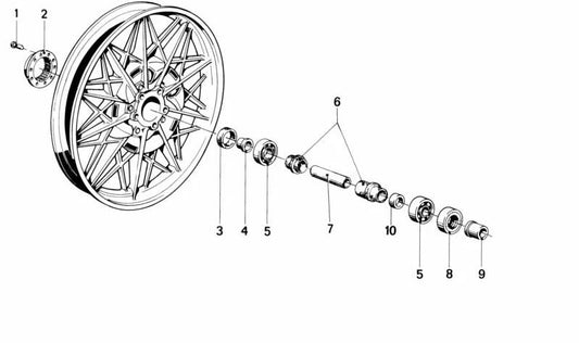 REACHE OEM 07119900800 for BMW Motorrad R50. Original BMW.