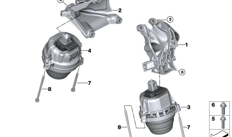 Parafuso de soquete sextavado com arruela para BMW Série 5 F07 F10 F11 F18 G30 G31 G38 G60 G61 G68 Série 6 F06 F12 F13 G32 Série 7 F01 F02 G11 G12 G70 Série 8 G14 G15 G16 i I12 I15 Z4 G29 (OEM 07119907017) BMW original