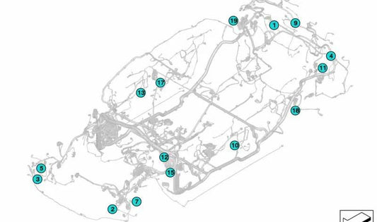 4 -Pin conector elétrico OEM 61139203752 para BMW F40, F44, G87, G11, G11N, G12, G12N, G14, G15, G16, F95, F95N, G05, G05N, G18, G18N. BMW original.