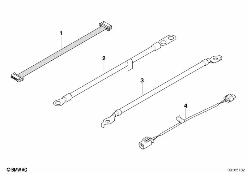 Ground belt for BMW X3 E83, E83N (OEM 61123412335). Original BMW