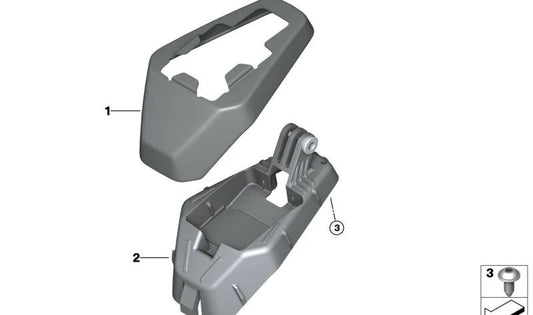 Juego adaptador antena GPS OEM 77317109004 para motos BMW S 1000 RR, M 1000 RR. Original BMW Motorrad.