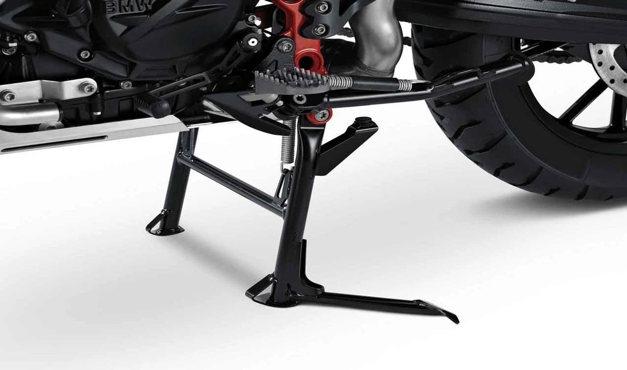 Caballete central OEM 46528528637 para BMW Motorrad F 800 GS (FK72) y F 800 GS Adventure (FK75). Ideal para mantenimiento y aparcar con estabilidad. Original BMW Motorrad.