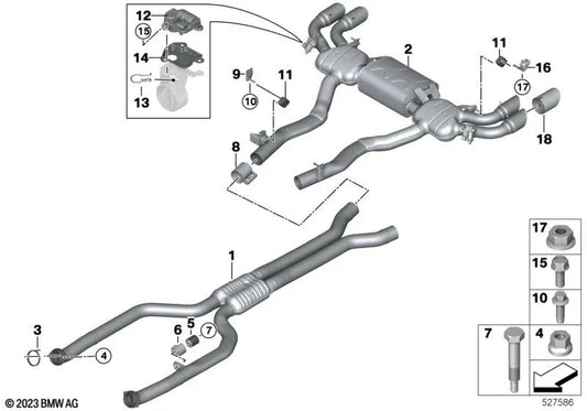 OEM-Kühlkörperplatte 18403412867 für BMW E81, E87, E90, G30, G32, G11, G14, X1, X3, X5, X6, X7... und mehr. Original BMW.
