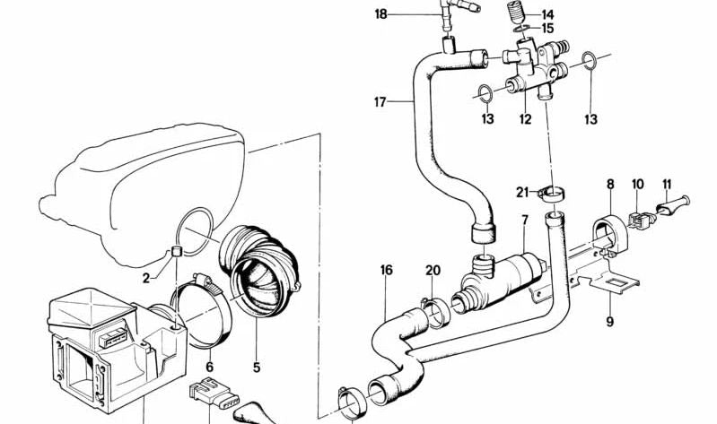 Throttle Adjustment Screw OEM 13541308581 for BMW E30, E28, E34, E24. Original BMW.