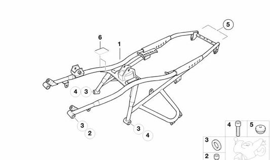 Tornillo ISA OEM 07129903801 para motos BMW F 700 GS, F 800 GS, R 1200 GS... y más. Original BMW Motorrad.
