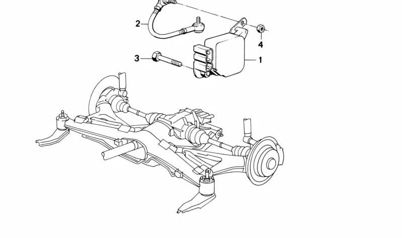 Barra de presión OEM 37141179870 para BMW E34, E32. Original BMW.