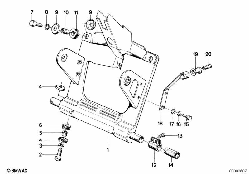 Soporte para BMW R248 (OEM 31421241869). Original BMW.