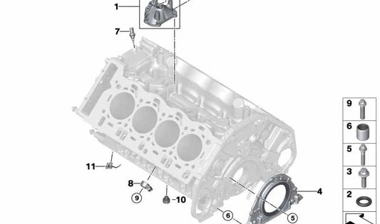 Boquilla de Aceite para BMW Serie 5 G30, G31N, Serie 7 G12, G12N, Serie 8 G14, G15, X5 G05, X6 G06, X7 G07 (OEM 11428601088). Original BMW