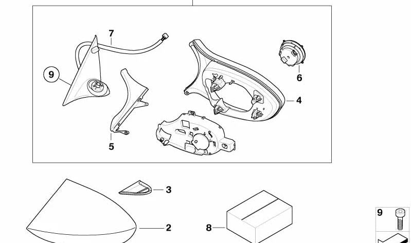 Faldón izquierdo para BMW Serie 3 E92, E93 (OEM 51168045019). Original BMW