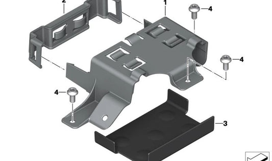 Soporte de batería OEM 61111540034 para BMW Motorrad CE04 (K67). Original BMW Motorrad.