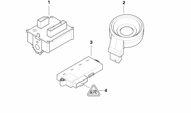 CAS OEM command mechanism 61356965050 for BMW E60, E61, E63, E64. Original BMW.