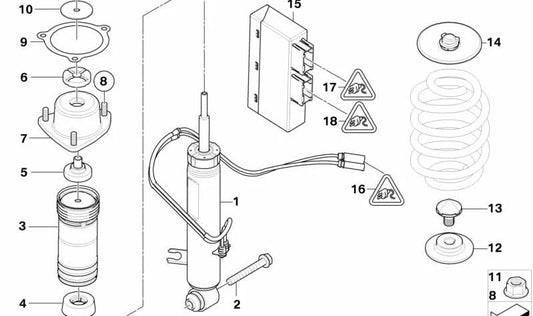 Front Suspension Support (Gelenkteller) OEM 33526862139 für BMW X5 E70, E70N und X6 E71. Original BMW.