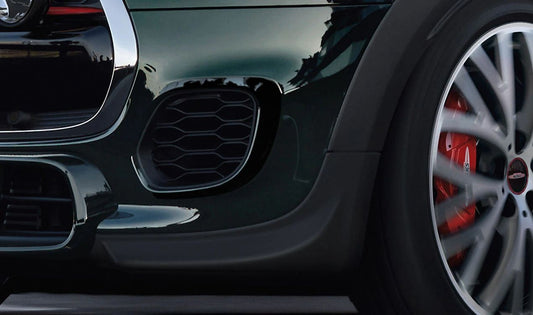 Kit de pare-chocs avant JCW Jet Black Uni OEM 51142468933 pour Mini F56, F55, Cabrio F57. Mini d'origine.