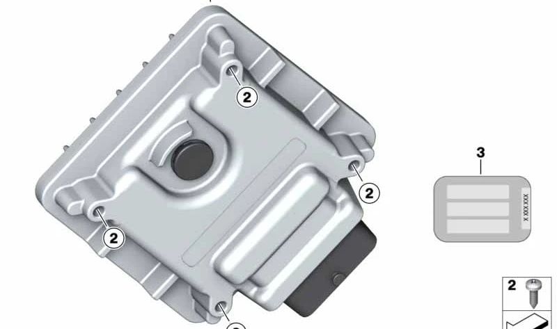 Mecanismo de comando OEM 13618562134 Para motocicletas BMW G 310 GS, G 310 R. Original BMW Motorrad.