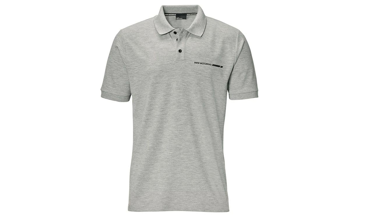 Graues Poloshirt Größe S OEM 76617109721 für BMW Motorrad. Original BMW Motorrad.