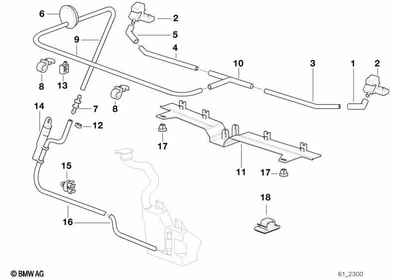 Distribuidor para BMW Serie 7 E38 (OEM 61668364452). Original BMW
