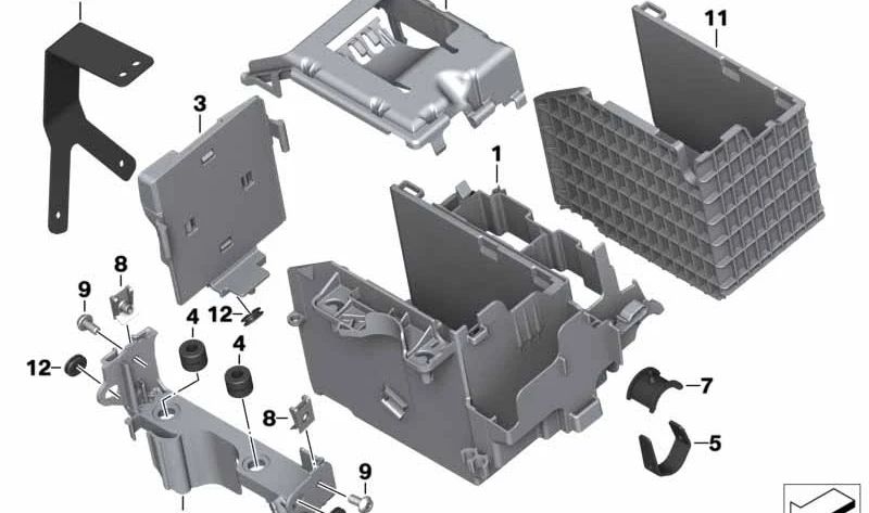 Protección térmica OEM 61218522877 para motos BMW R1200GS, R1250GS, R1200RT, R1250RT y más. Original BMW Motorrad.