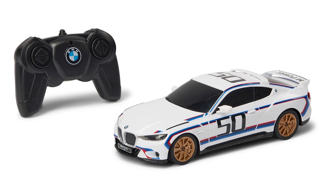 Carro Miniatura do TEMPEDIRIGIDO 3.0 CSL a 1:24 Escala para BMW. Réplica oficial com detalhes de interiores, pneus de borracha e corpo de competição. OEM 80445B308D8. BMW original. Ideal por mais de 8 anos.