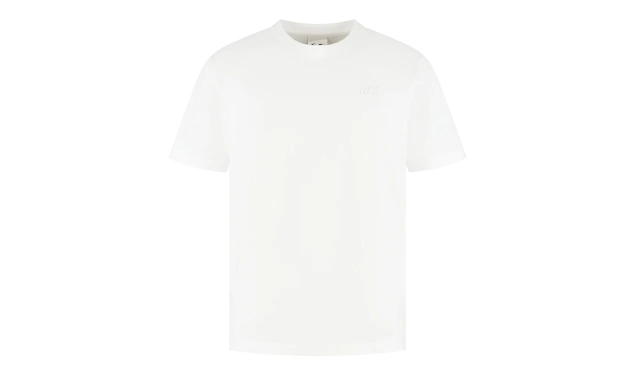Camiseta blanca BMW M con logo grande en la espalda, unisex, 100% algodón, estilo oversize. Talla XS a XXL. OEM 80145B5F5D1. Para fans BMW y entusiastas. Original BMW.