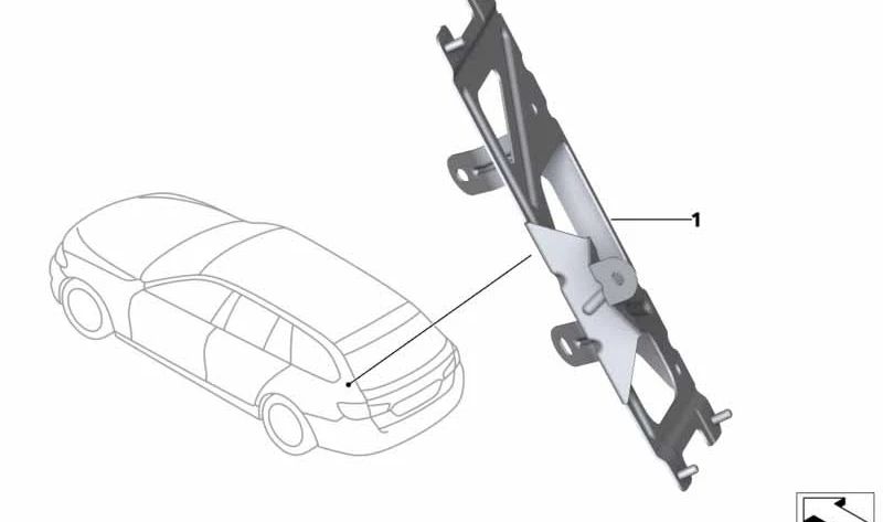 SUPPORT FOR COMBOX Module OEM 65159215493 for BMW F11 (520D, 518D) with N47T and B47O engines. Compatible only with versions with rear traction. Original BMW.