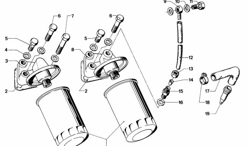 Conector de anillo (Ringstutzen) OEM 11421254050 para BMW E12 (todas las versiones compatibles). Original BMW.