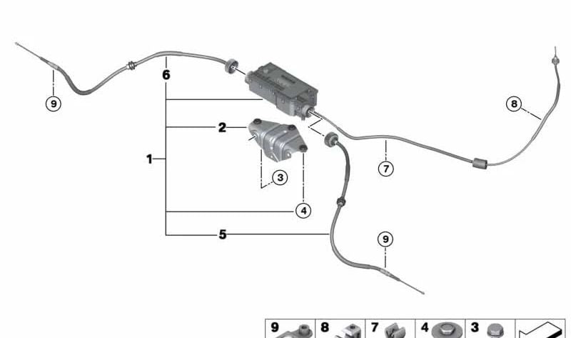 Unidad actuadora con centralita OEM 34436882007 para BMW F15, F85, F16, F86. Compatible con todos los motores y transmisiones indicados. Original BMW.