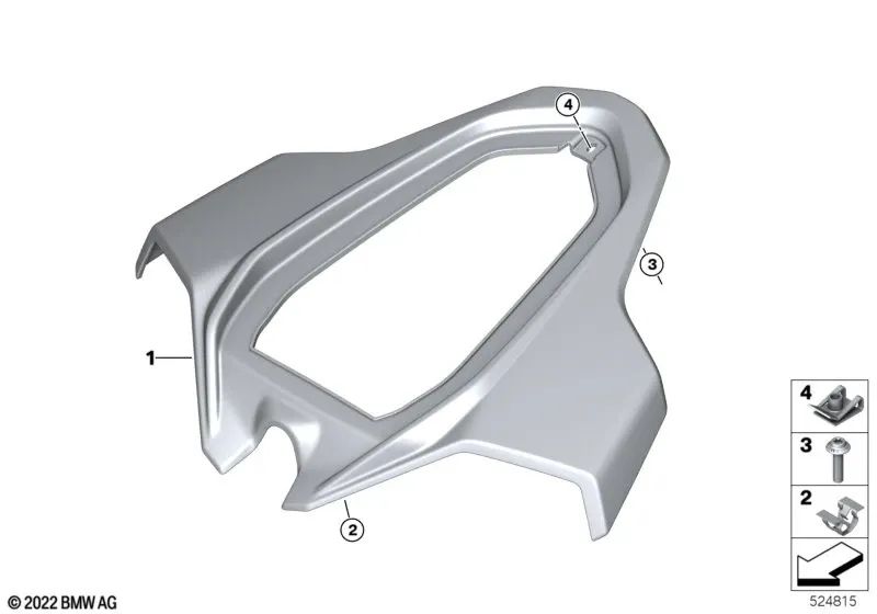 C-clip nut OEM 07147351554 for BMW X3 G45, X3L G48, Dawn RR6 and BMW motorcycles R nineT, S 1000 RR, M 1000 RR... and more. Genuine BMW.