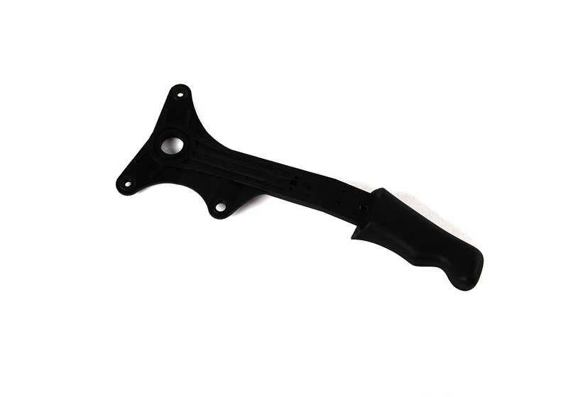 Left exterior lever OEM 52108122157 for BMW E36. Replacement piece for front seat unlocking mechanism. Original BMW.