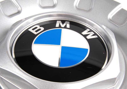 OEM Wheel Hub Cap 36136757372 for BMW E46, E90, E91, E92, E93, E60, E63, E64, E65, E66, E85, E86. Genuine BMW.