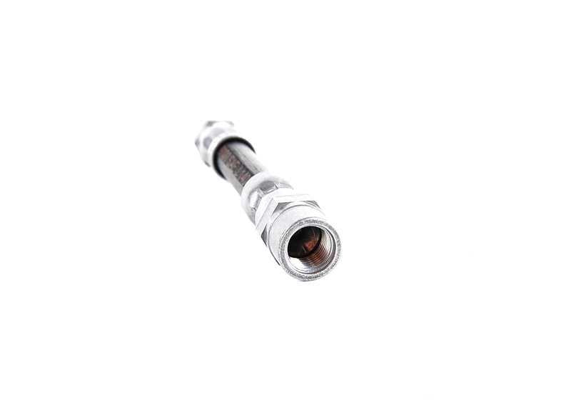 Right front brake hose 34321162612 for BMW E39, E38, E31. Original BMW spare.