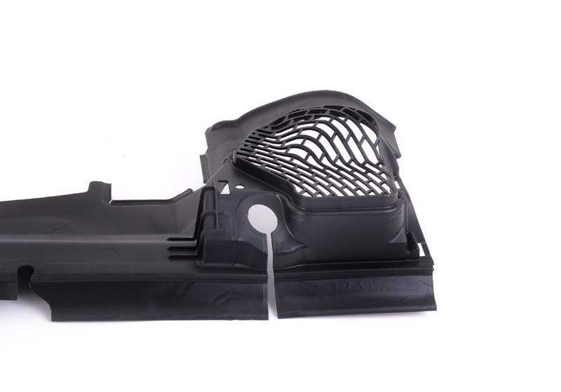 Conducto de aire frontal OEM 51747184553 para BMW E63 y E64 (650i). Compatible con versiones manuales y automáticas fabricadas entre 2007 y 2010. Original BMW.