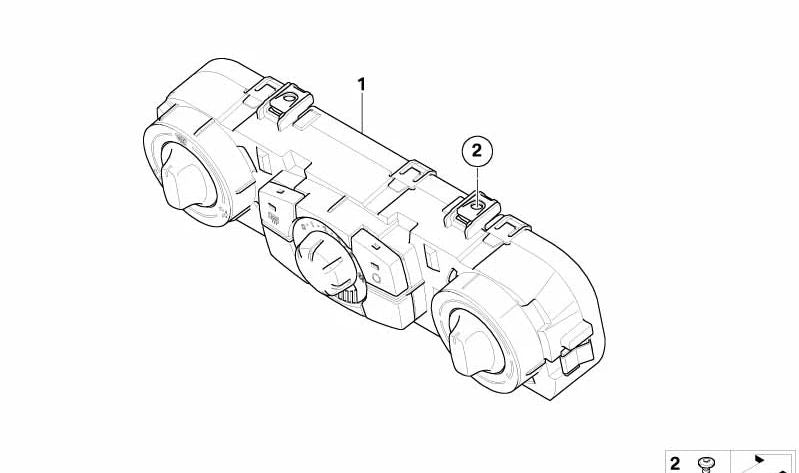 Módulo de control de calefacción OEM 64116949561 para BMW E85 Z4. Original BMW.