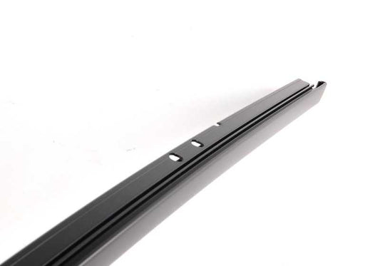 Moldura de marco de ventana superior puerta delantera izquierda OEM 51337072883 para BMW E60, E61, E60 LCI, E61 LCI. Original BMW.