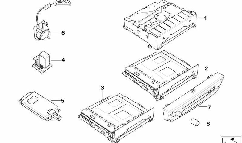 Botón giratorio OEM 65839216362 para BMW E81, E87, E82, E88, E90, E91, E92, E93. Original BMW.