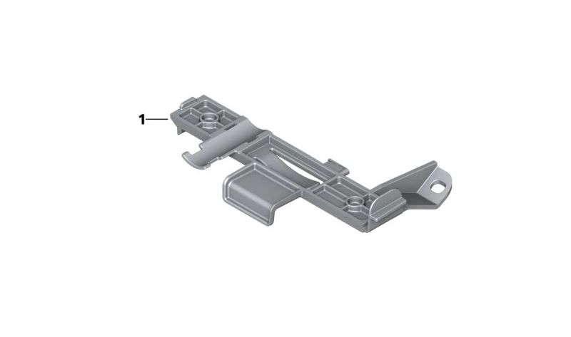Soporte de batería OEM 61218525493 para BMW Motorrad G 310 GS (2017–2025) y G 310 R (2016–2026). Recambio original BMW Motorrad.