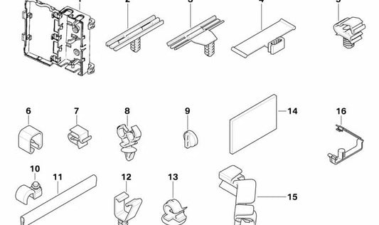Guía de cableado izquierda OEM 61136903143 para BMW E52 Z8. Recambio original BMW.
